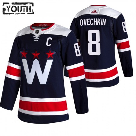 Washington Capitals Alexander Ovechkin 8 2020-21 Alternatief Authentic Shirt - Kinderen